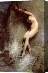 Perseus Frees Andromeda Canvas Paintings - Andromeda by Gustave Dore
