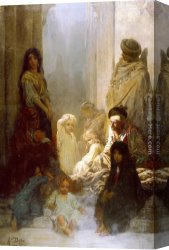 Siesta Canvas Paintings - La Siesta by Gustave Dore