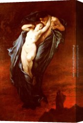 Paolo Canvas Paintings - Paolo and Francesca da Rimini by Gustave Dore