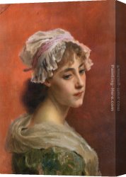 Distant Thoughts Canvas Paintings - Lost In Thought by Gustave Jean Jacquet