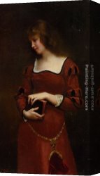 Distant Thoughts Canvas Paintings - Wistful Thoughts by Gustave Jean Jacquet