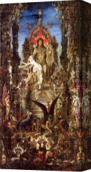 Jupiter And Antiope Canvas Paintings - Jupiter and Semele by Gustave Moreau