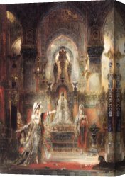 Dancing Canvas Paintings - Salom&eacute; Dancing before Herod by Gustave Moreau