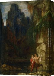 Education Canvas Paintings - The Education of Achilles by Gustave Moreau