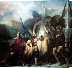Song of The Dog Canvas Paintings - The Song of Songs by Gustave Moreau