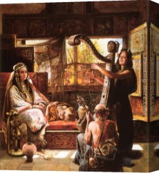 Tornai Canvas Paintings - The Duet by Gyula Tornai