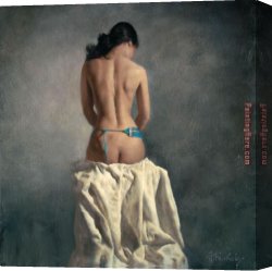 Gentile Canvas Paintings - Fanciula Gentile by Hamish Blakely