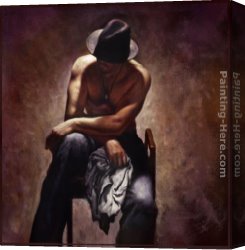 A Peaceful Time Canvas Paintings - Quiet Time by Hamish Blakely