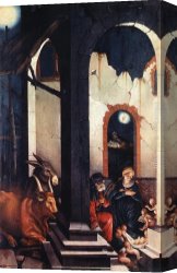 Nativity Canvas Paintings - Nativity by Hans Baldung