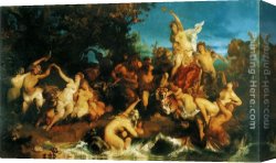 Han-wu Canvas Paintings - Der Triumph der Ariadne by Hans Makart