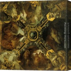 Makart Canvas Paintings - Ring des Nibelungen (Entwurf) by Hans Makart