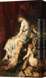 Makart Canvas Paintings - The Dream after the Ball by Hans Makart