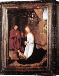 Memling Canvas Paintings - Nativity by Hans Memling