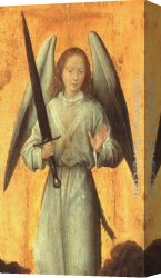 Memling Canvas Paintings - The Archangel Michael by Hans Memling