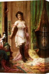 Han-wu Canvas Paintings - Anticipation by Hans Zatzka