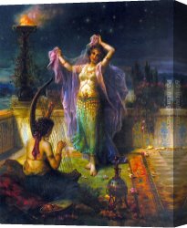 Han-wu Canvas Paintings - Arabian Nights by Hans Zatzka