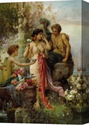 Han-wu Canvas Paintings - Love Offering by Hans Zatzka