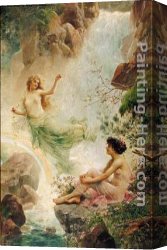 Han-wu Canvas Paintings - Paradise by Hans Zatzka