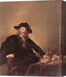 Hendrick Canvas Paintings - The Miser by Hendrick Gerritsz Pot