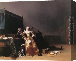 Hendrick Canvas Paintings - Vanity by Hendrick Gerritsz Pot