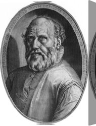 Dirck Bouts Canvas Paintings - Dirck Volkertsz Coornhert by Hendrick Goltzius