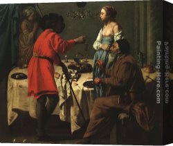 Terbrugghen Canvas Paintings - Jacob Reproaching Laban by Hendrick Terbrugghen