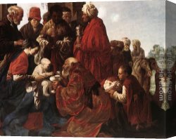 The Adoration of The Magi Canvas Paintings - The Adoration of the Magi by Hendrick Terbrugghen