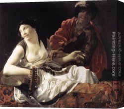 Terbrugghen Canvas Paintings - The Concert by Hendrick Terbrugghen