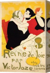 Queen Canvas Paintings - Queen of Joy by Henri de Toulouse-Lautrec