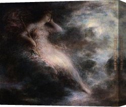 Queen Canvas Paintings - Queen of the Night by Henri Fantin-Latour