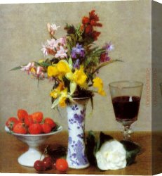 Allegory of Human Life Canvas Paintings - Still Life by Henri Fantin-Latour