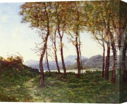 Royal Canvas Paintings - Environs De Menton, Le Royal by Henri-Joseph Harpignies