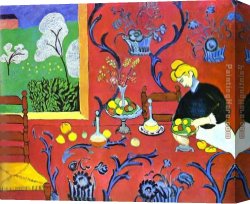 Henri Gervex Canvas Paintings - Harmony in Red by Henri Matisse