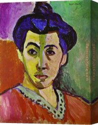 Henri Gervex Canvas Paintings - The Green Line by Henri Matisse