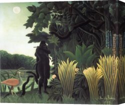 Henri Gervex Canvas Paintings - The Snake Charmer by Henri Rousseau