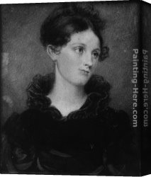 Portrait of a Young Lady Canvas Paintings - Portrait of a Young Lady by Henry Inman