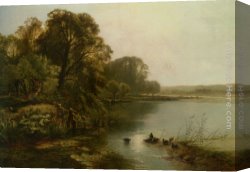 An Early Departure Canvas Paintings - Early Mornings on the Thames by Henry John Boddington