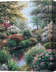 House with Scaffolding Canvas Paintings - Longmeadow House by Henry Peeters