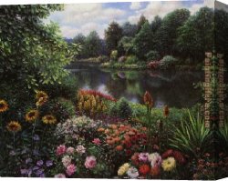 Count Henry I of Nassau with His Bride Canvas Paintings - Turnberry Lake by Henry Peeters