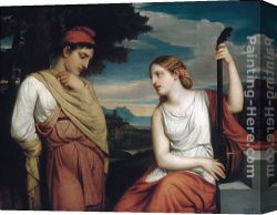 The Denying of Peter Canvas Paintings - The Greek Lovers by Henry Peters Gray