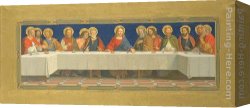 Supper Canvas Paintings - The Last Supper by Henry Siddons Mowbray