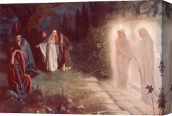 A Hunting Morn Canvas Paintings - Resurrection - Morn by Herbert Gustave Schmalz