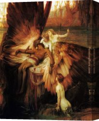 James Childs Canvas Paintings - Lament for Icarus by Herbert James Draper