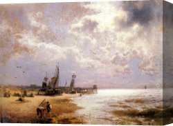 Herzog Canvas Paintings - Fishing Scenes - Pic 1 by Herman Herzog