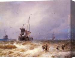 Herzog Canvas Paintings - Fishing Scenes - Pic 2 by Herman Herzog