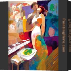 Approaching Autumn I Canvas Paintings - Autumn Eve by Hessam Abrishami