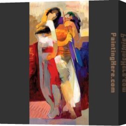 Passion Canvas Paintings - Color of Passion by Hessam Abrishami