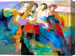 A Peaceful Time Canvas Paintings - Free from Time by Hessam Abrishami