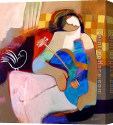 Heart Canvas Paintings - Innocent Heart by Hessam Abrishami