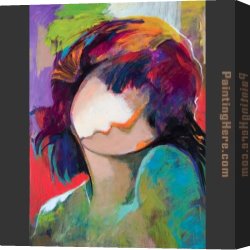 A Russian Beauty Canvas Paintings - Internal Beauty by Hessam Abrishami